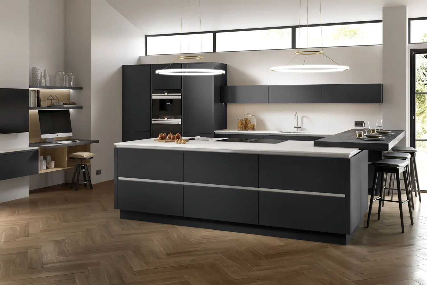 Oblique Painted Anthracite