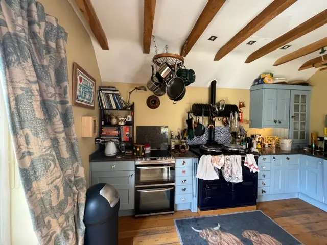 Pink Shaker Painted Kitchen