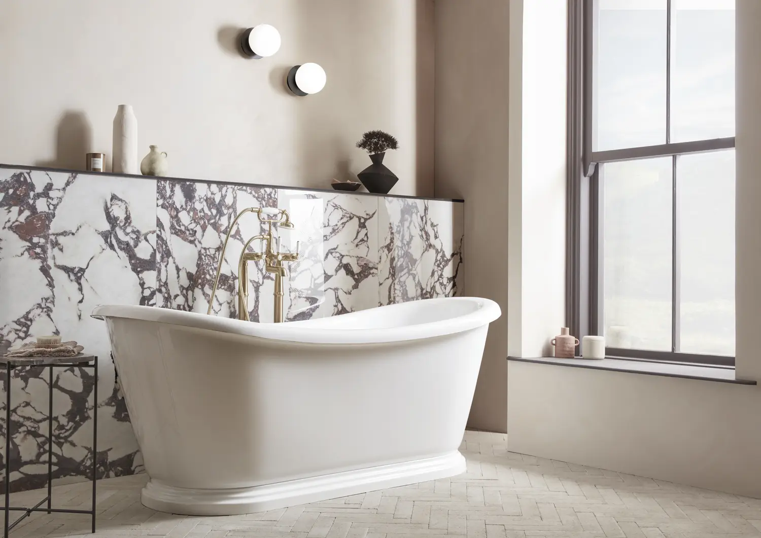 Harrow Double Ended Roll Top Bathtub Lifestyle 1