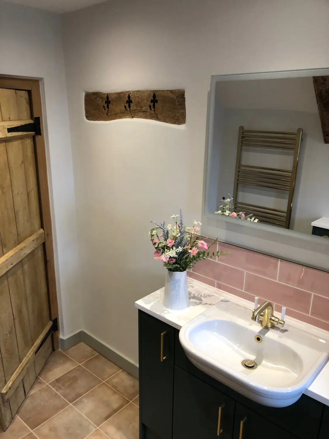 Green and Pink Bathroom